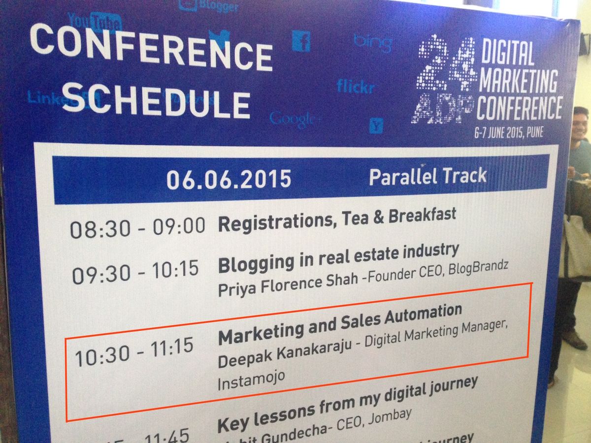 Speaker @ 24ADP Digital Marketing Conference, Pune