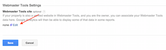 link webmaster tools and google analytics