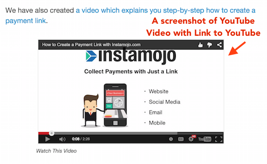 embed youtube videos inside email