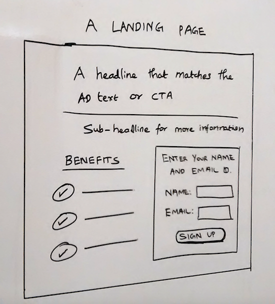 a landing page