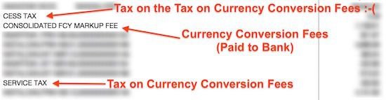 taxes on fees - india