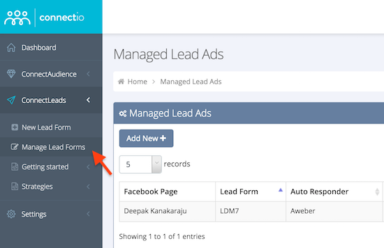 manage lead ads