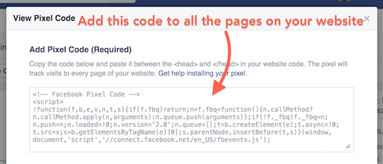 fb pixel code