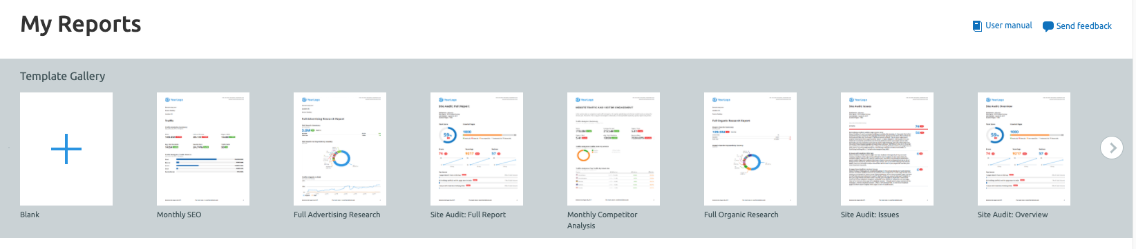 Report templates